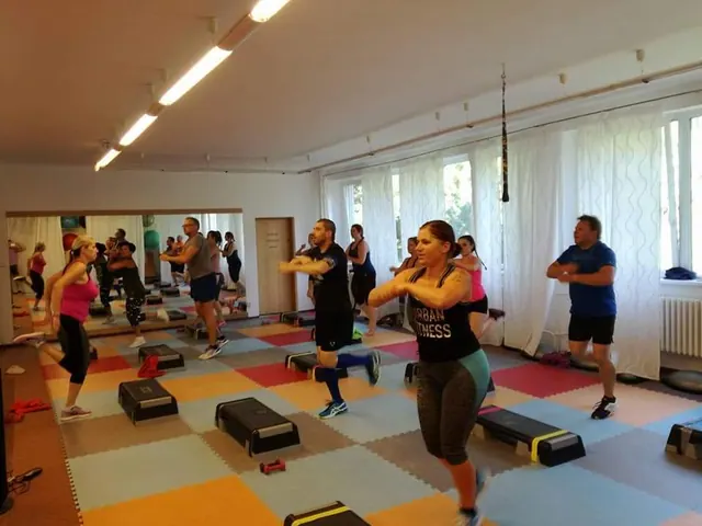 Skupinová lekce v sále studia ArenA Kolín